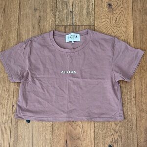 JAX SEA Mauve 'Aloha' Crop Top